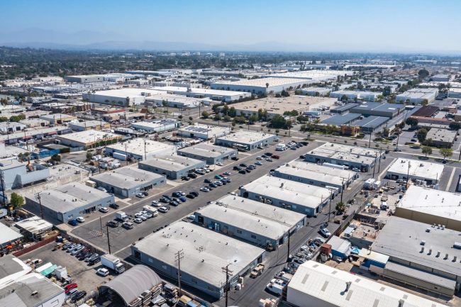Photo of Raymond Way Industrial Center illustrates blog: "Raymond Way Industrial Center in Anaheim, CA: a Lease Renewal Success Story"